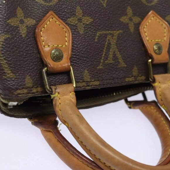 LOUIS VUITTON Monogram Mini Speedy Hand Bag M41534 LV Auth 83523 - Picture 7 of 16